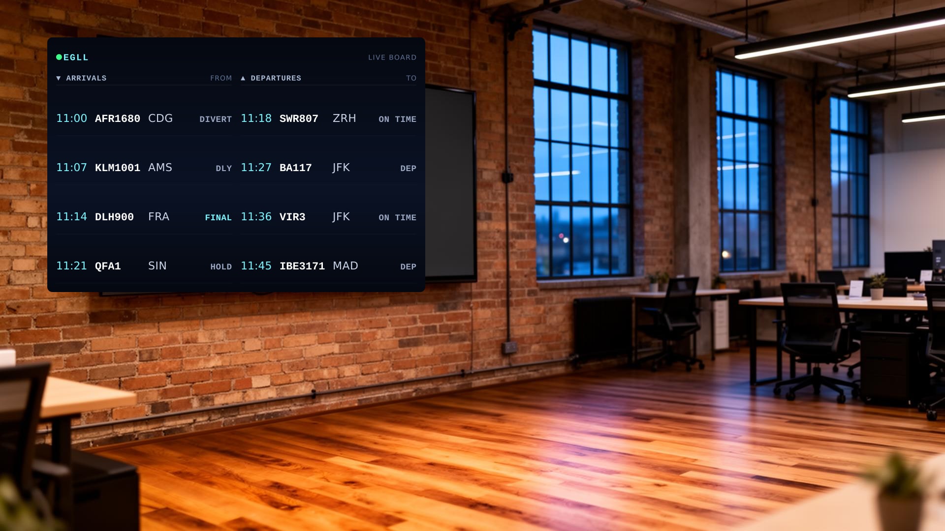 Aerotron Board in a office setting