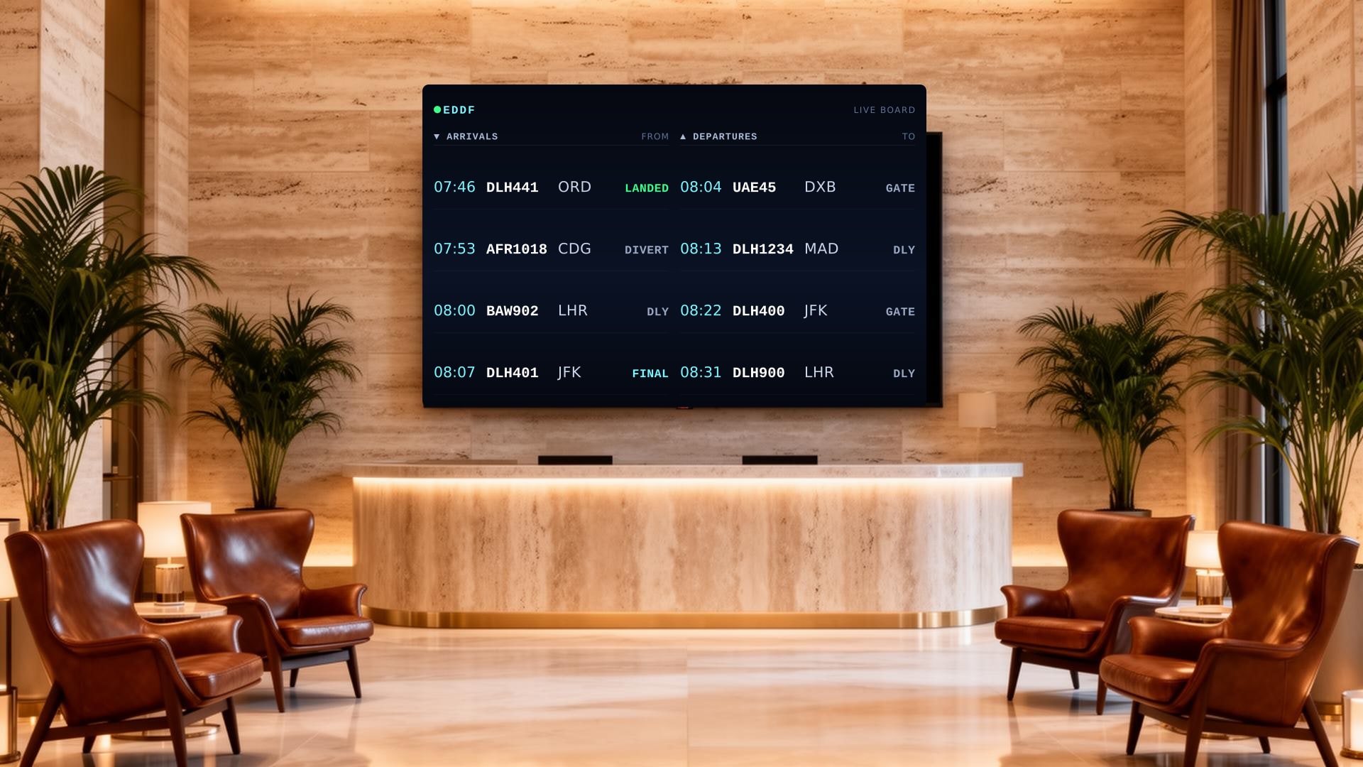Aerotron Board in a hotel setting