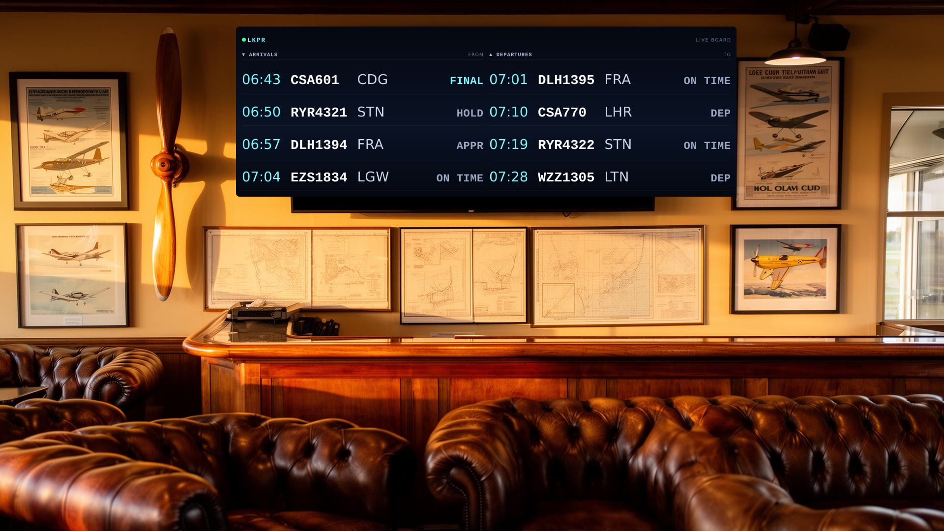 Aerotron Board in a aeroklub setting